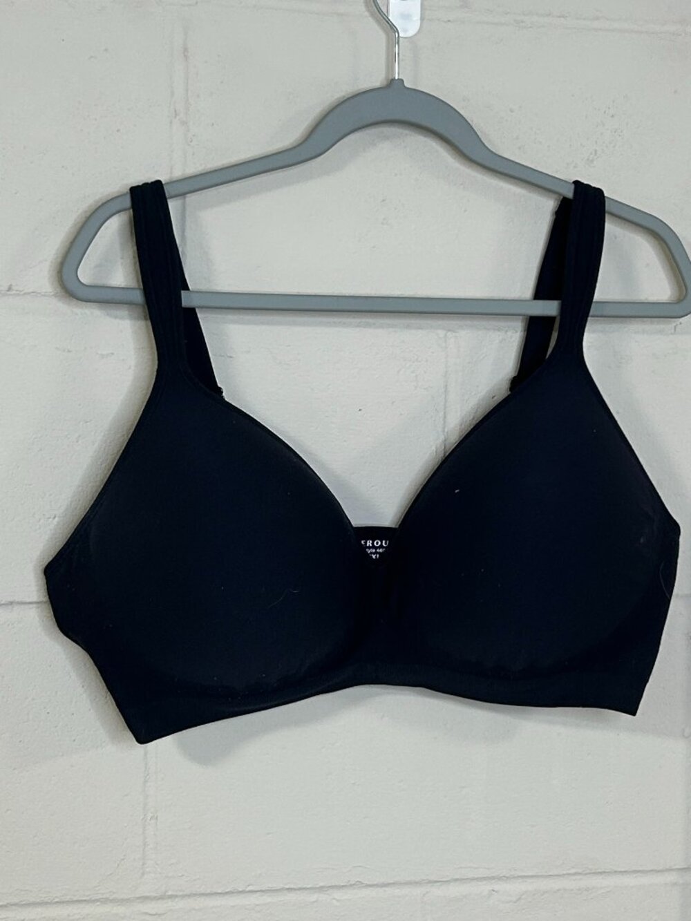 Underoutfit Bra Womens 3X Perfect Neckline Sewn In Padding Comfort Black